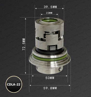 Original NJK CDLA-12/16/22mm CNP CDLF CDMF Stainless Steel Vertical Multistage Pump Mechanical Seal
