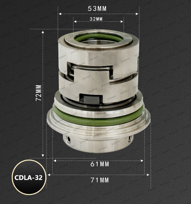 Original NJK CDLA-12/16/22mm CNP CDLF CDMF Stainless Steel Vertical Multistage Pump Mechanical Seal