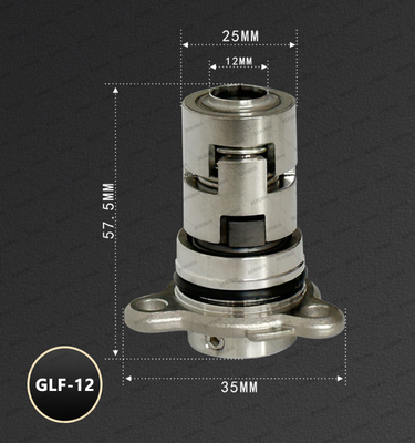 BERGMAN Replace Grundfos GLF-CR-12 16 Mm Three Holes Pump Mechanical Seal CAR SIC TC VITON EPDM