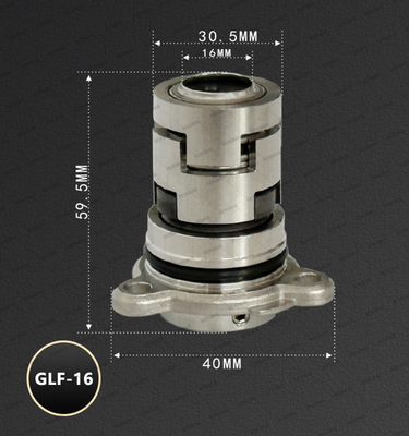BERGMAN Replace Grundfos GLF-CR-12 16 Mm Three Holes Pump Mechanical Seal CAR SIC TC VITON EPDM